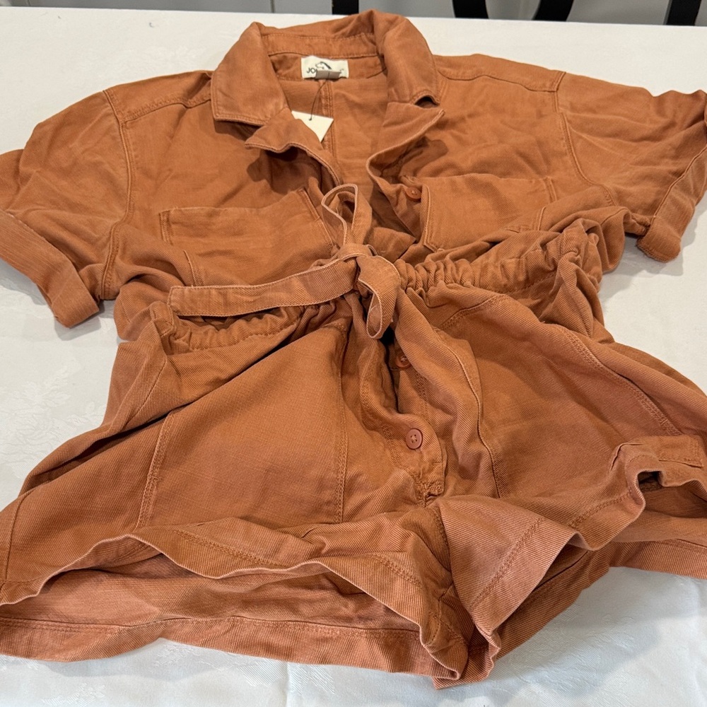 Jordache Terracotta Button-Up Jacket